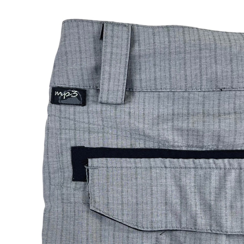 Zoic Ether Mountain Bike Shorts Men's XL Gray Check Stretch Cargo MTB Trail 12" - Picture 9 of 13